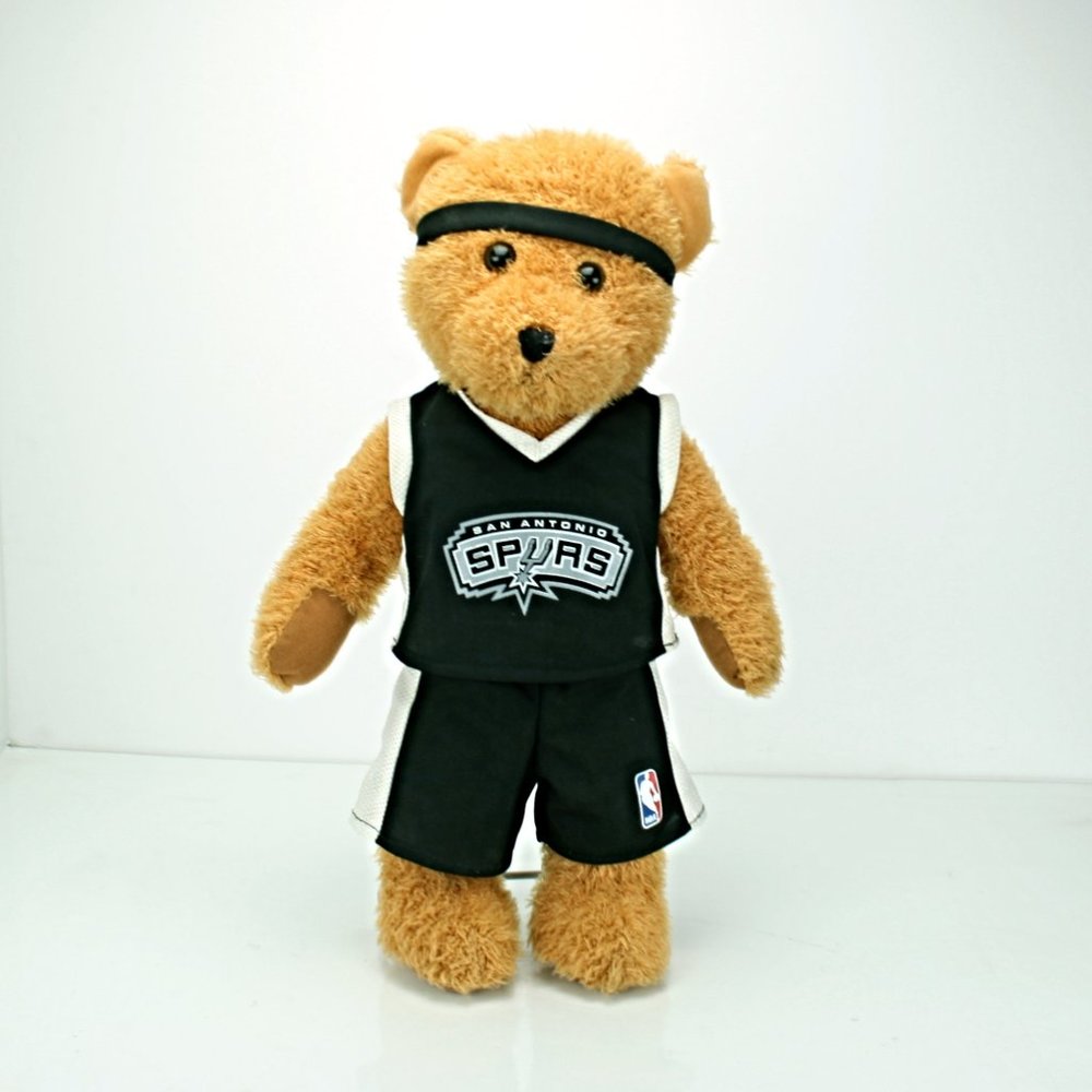 NBA San Antonio Spurs Plush Teddy Bear 15" Texas 2009 NBA Properties COLLECTIBLE